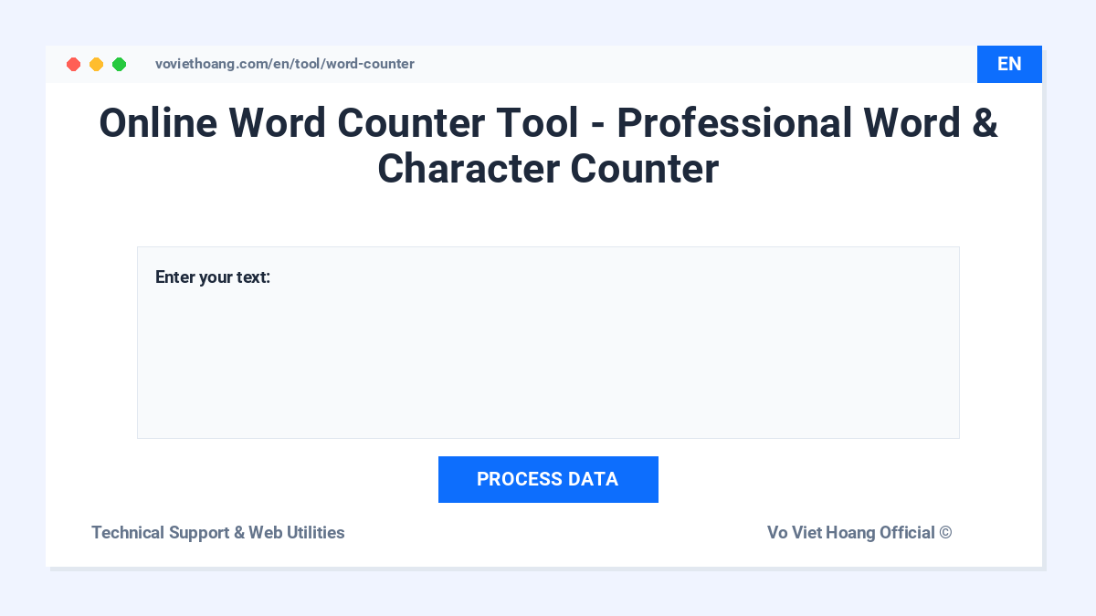 Online Word Counter